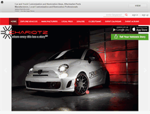 Tablet Screenshot of chariotz.com